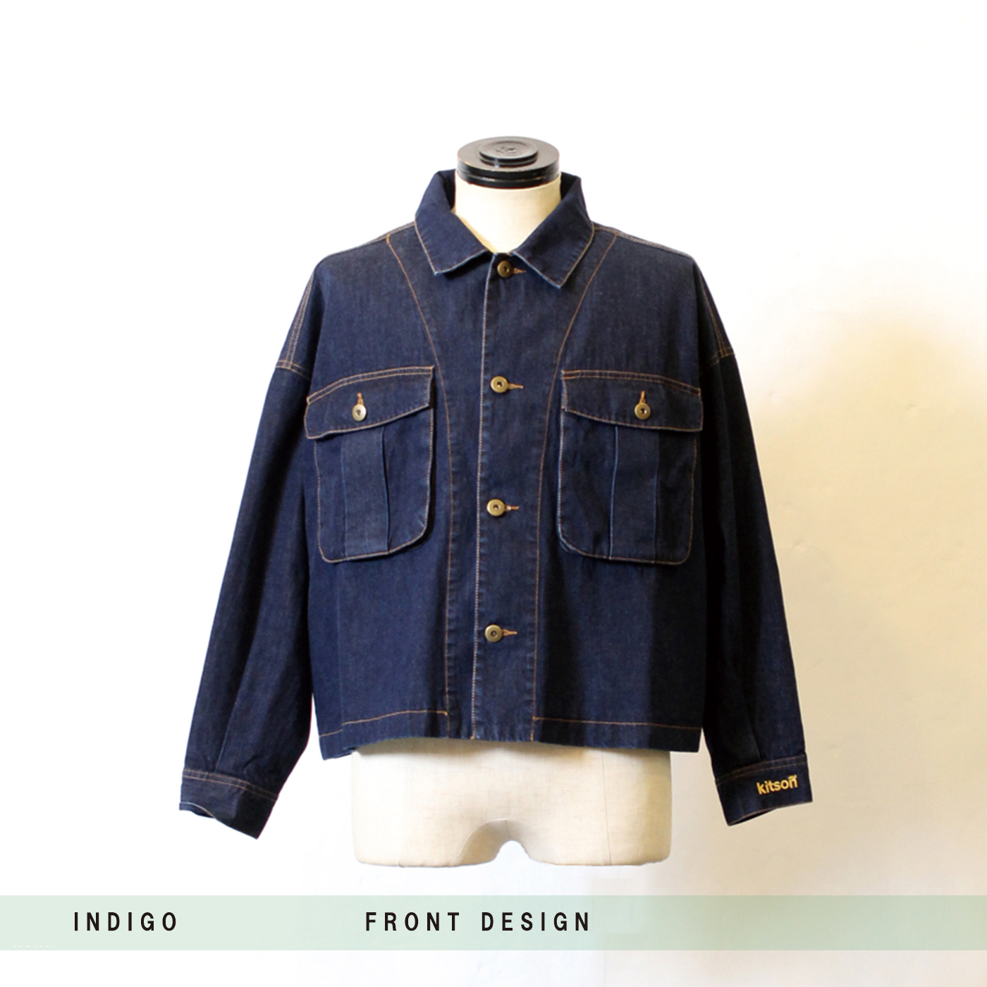 kitson me ロゴ刺繍デニムジャケット◇