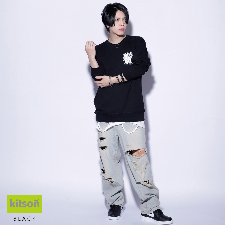 希少高級ジュンヤワタナベコムデギャルソン長袖Tシャツスウェット十字架S 大村孝佳 × Kitson me コラボトレーナー