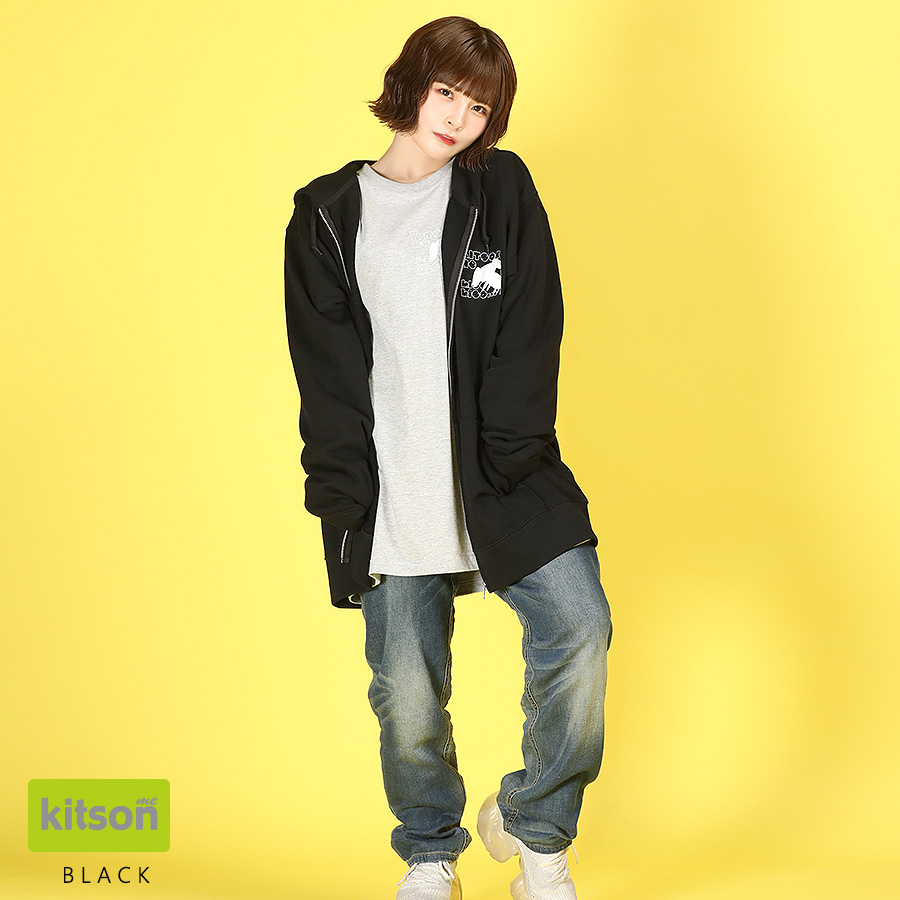 ひっそりゆうみ × Kitson me コラボZIPパーカー