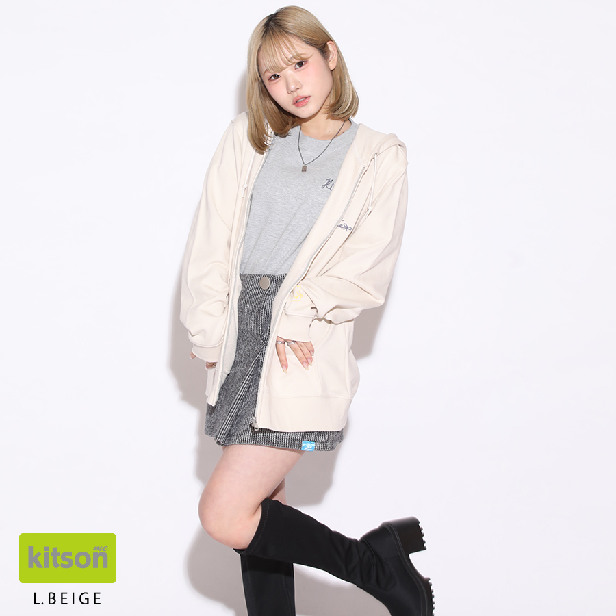 高橋妃那 × Kitson me コラボZIPパーカー